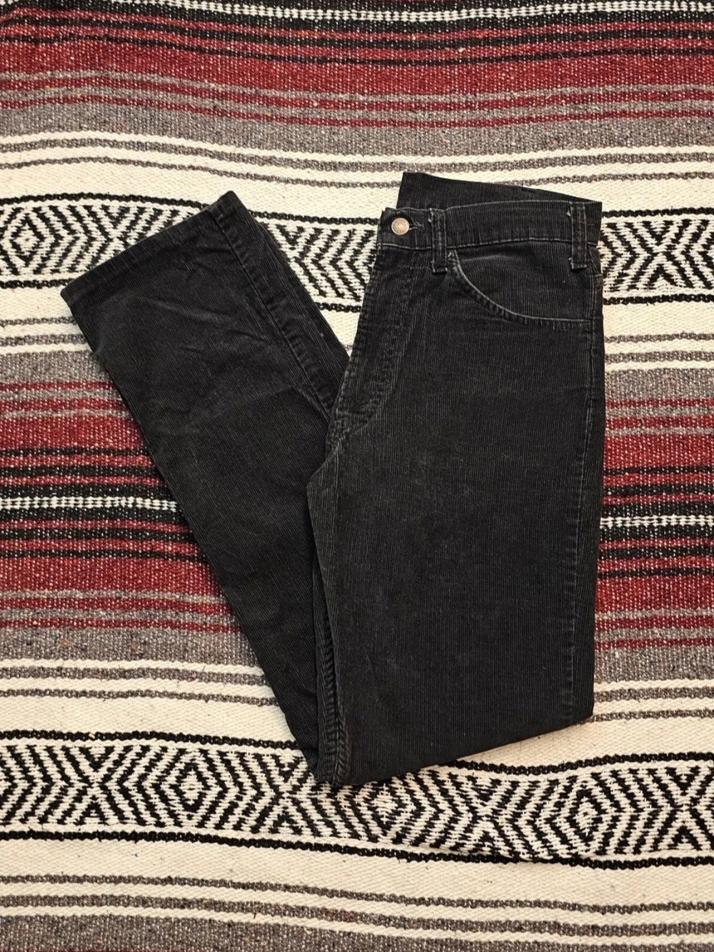 Vintage Levi's Straight Black Corduroy Jeans